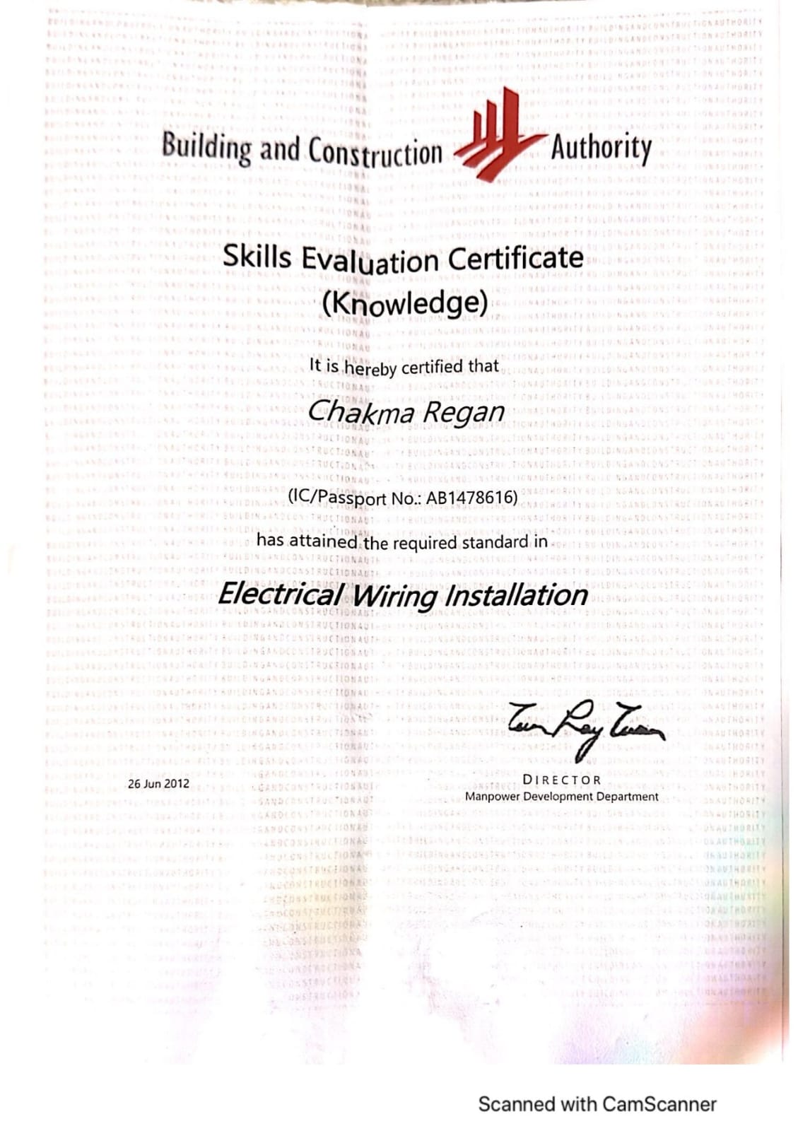Certificate 2